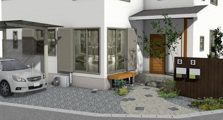 木製壁の事例　縦張り